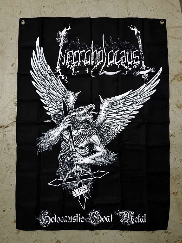 NECROHOLOCAUST — HOLOCAUSTIC GOAT METAL FLAG